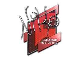 Sticker | NiKo | Boston 2018