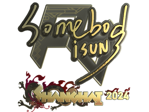 Sticker | somebody (Gold) | Shanghai 2024