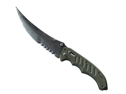 ★ Flip Knife | Damascus Steel (Well-Worn)