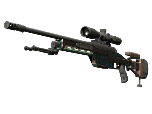 SSG 08 | Azure Glyph (Battle-Scarred)