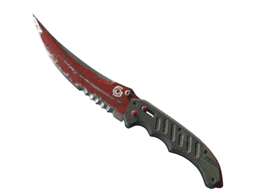 ★ Flip Knife | Crimson Web (Battle-Scarred)