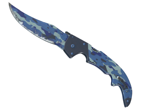 ★ StatTrak™ Falchion Knife | Bright Water (Well-Worn)