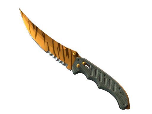 ★ StatTrak™ Flip Knife | Tiger Tooth (Factory New)