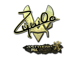 Sticker | ZywOo (Gold) | Antwerp 2022