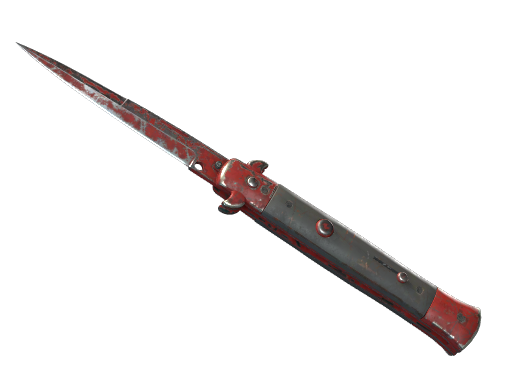 ★ StatTrak™ Stiletto Knife | Crimson Web (Battle-Scarred)