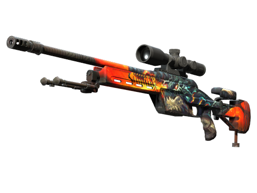 StatTrak™ SSG 08 | Dragonfire (Factory New)