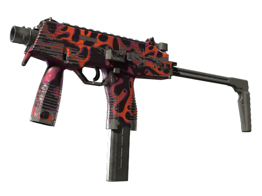 StatTrak™ MP9 | Ruby Poison Dart (Well-Worn)