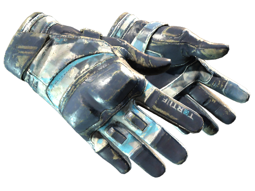 ★ Moto Gloves | Cool Mint (Battle-Scarred)