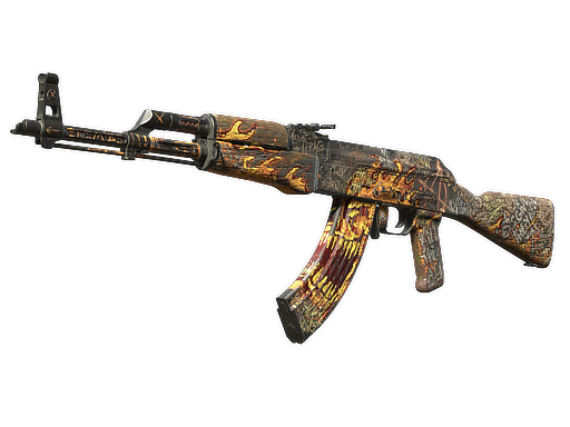 StatTrak™ AK-47 | Searing Rage (Battle-Scarred)