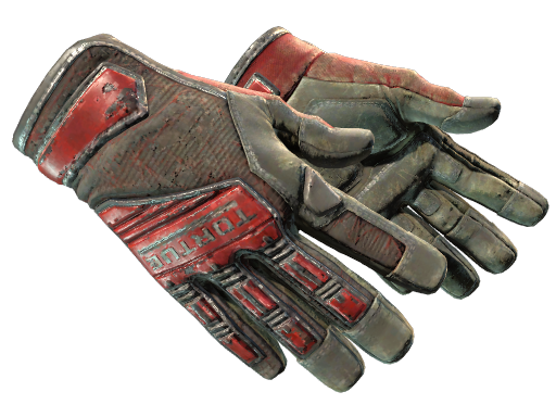 ★ Specialist Gloves | Crimson Web (Battle-Scarred)