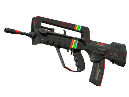 StatTrak™ FAMAS | ZX Spectron (Battle-Scarred)