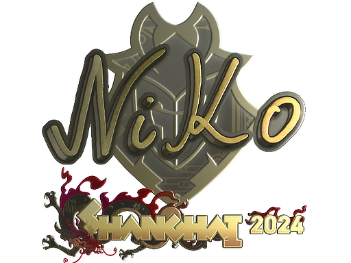 Sticker | NiKo (Gold) | Shanghai 2024