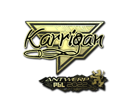 Sticker | karrigan (Gold) | Antwerp 2022