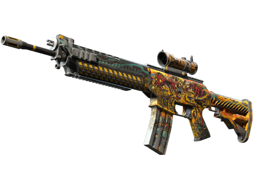 StatTrak™ SG 553 | Colony IV (Well-Worn)