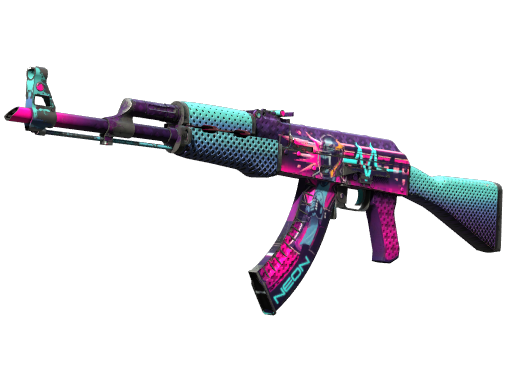 StatTrak™ AK-47 | Neon Rider (Well-Worn)