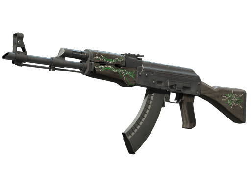 AK-47 | Emerald Pinstripe (Well-Worn)